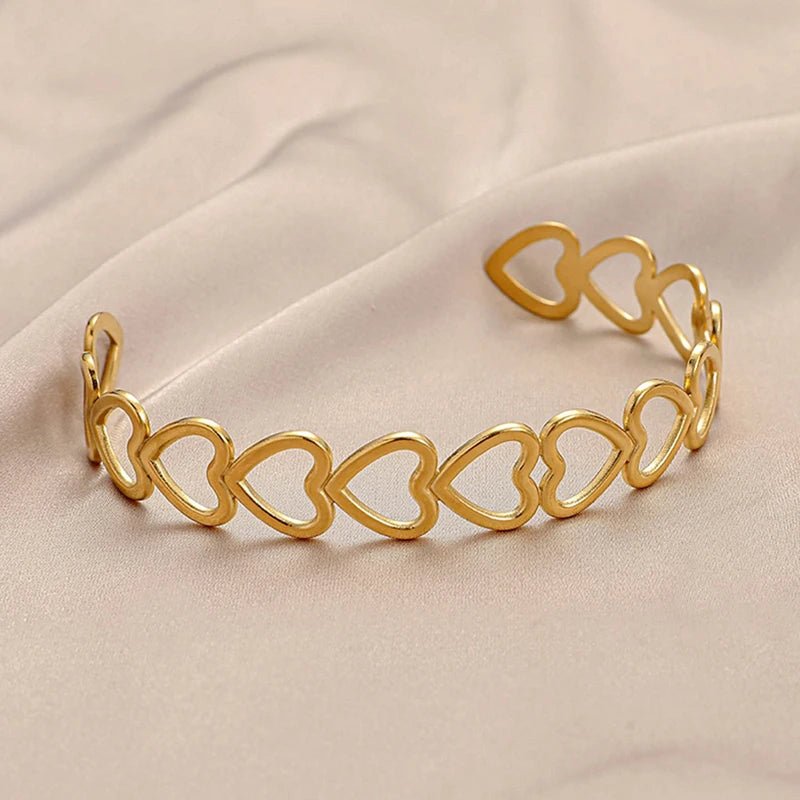Stainless Steel Gold Color Bangles