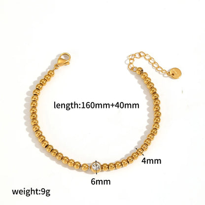 18K Gold Plated Stainless Steel Heart Bracelet