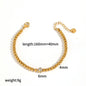 18K Gold Plated Stainless Steel Heart Bracelet