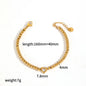 18K Gold Plated Stainless Steel Heart Bracelet