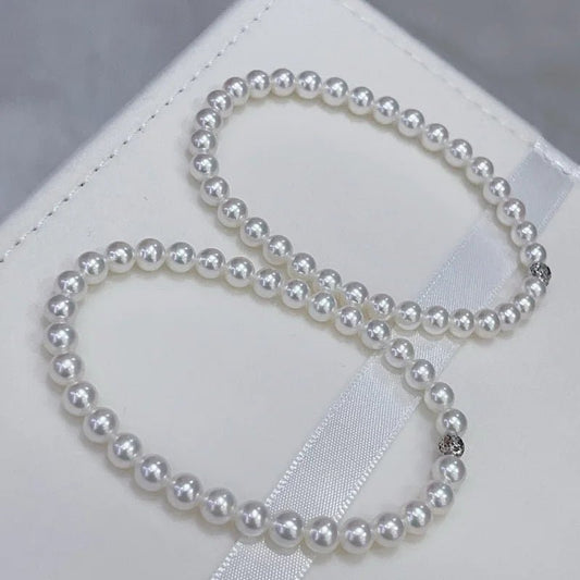Round Pearl 18k White Gold Bracelet