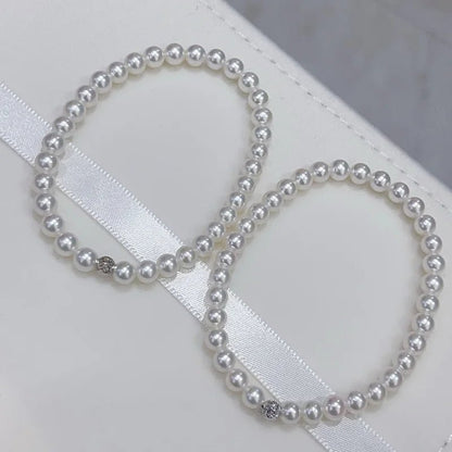 Round Pearl 18k White Gold Bracelet