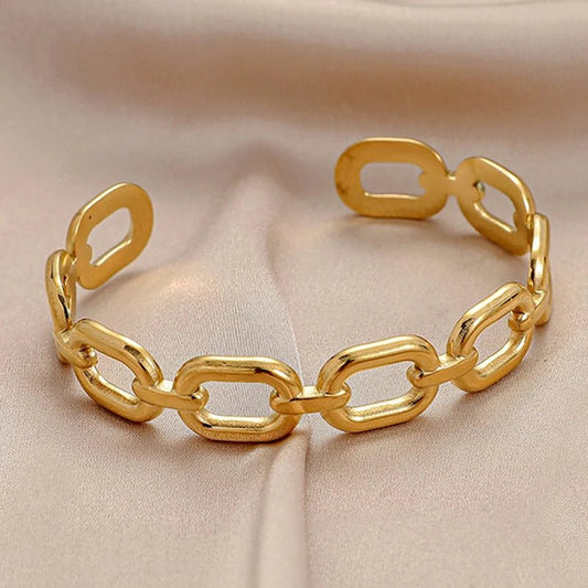 Stainless Steel Gold Color Bangles
